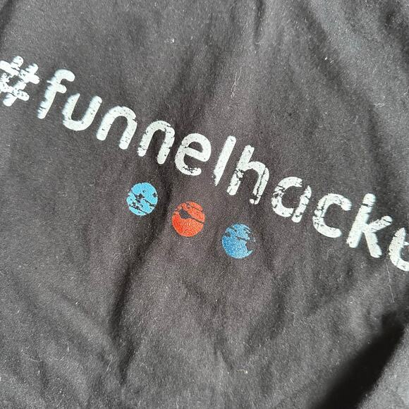 Next Level Apparel Black Funnel Hacked Logo T-Shirt - Picture 2 of 3